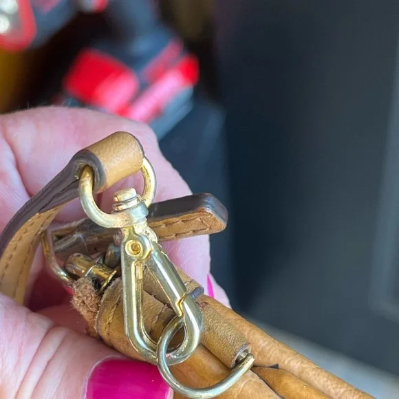 Reserved MCM Tan and Black Monogram Bag - Picture 5 of 8